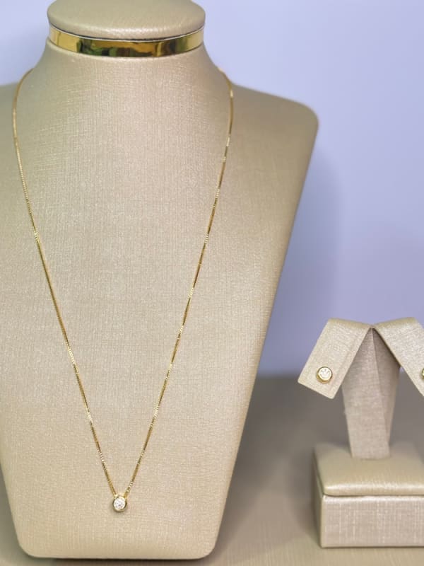 Conjunto Ponto de Luz com Corrente Veneziana