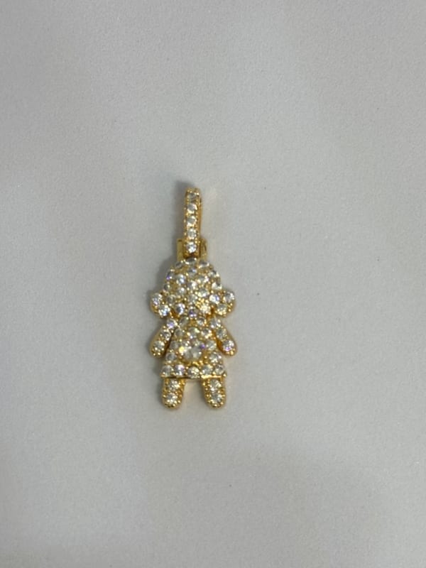 Pingente Menina com Zircônias