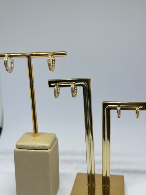 Trios Argolinhas Cravejadas com Zircônias