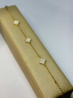 Pulseira Com 3 Trevos