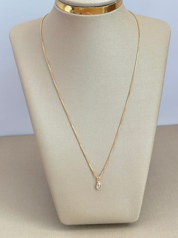 Colar Gota Cristal