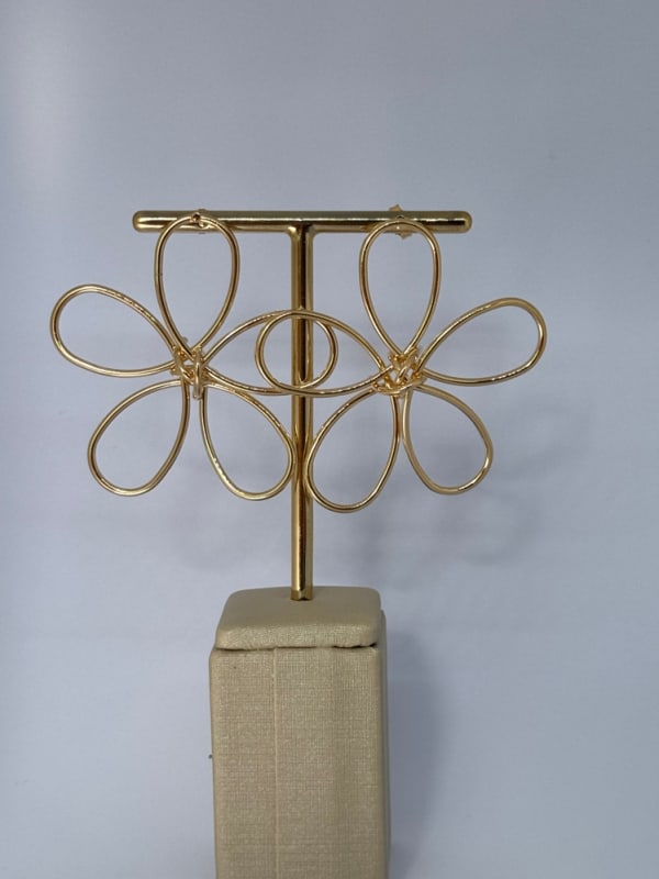 Brinco Maxi Flor Contemporânea