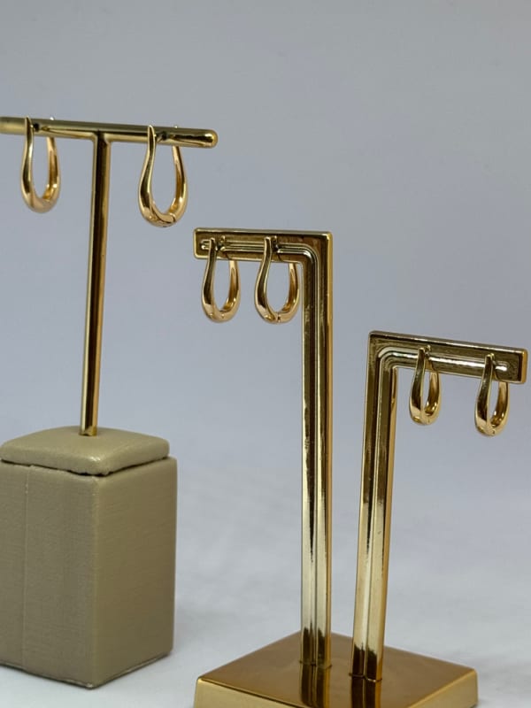 Trio de Argolas Gota Lisa